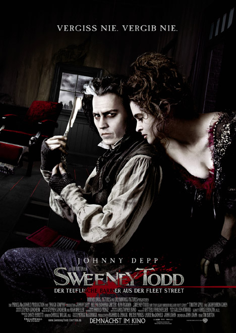 Filmplakat Sweeney Todd - Der teuflische Barbier aus der Fleet Street