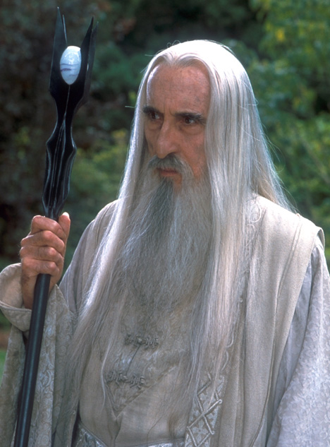 Christopher Lee als Saruman