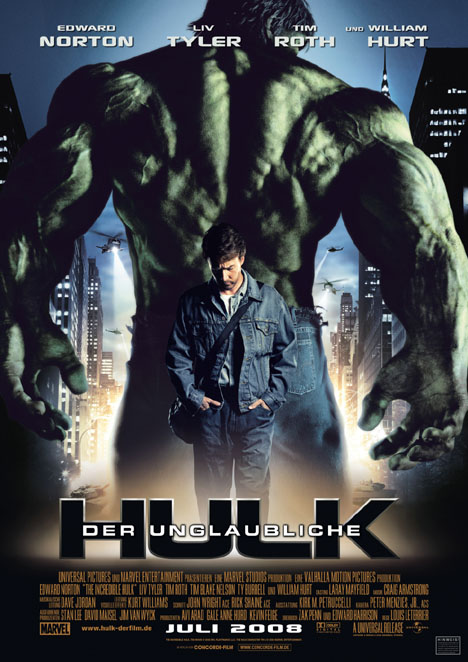 Filmplakat Der unglaubliche Hulk