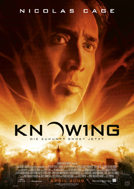 Filmplakat Knowing